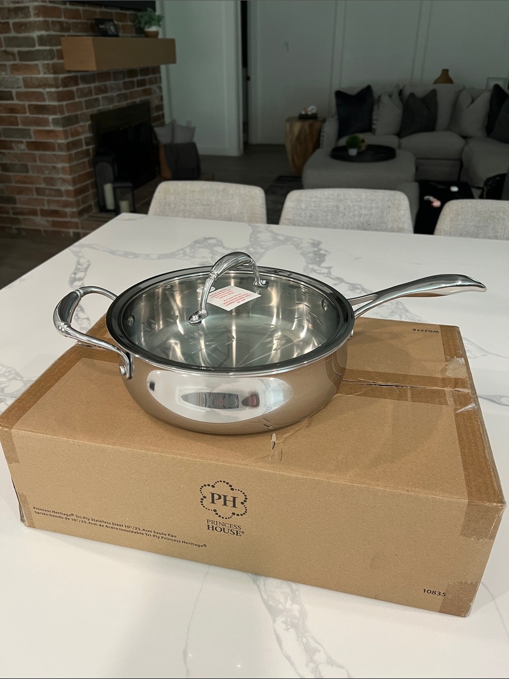 Princess House Stainless  steel Saute  PAN..
